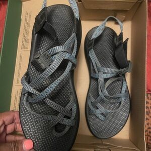 Chaco Women's Black and Gray Sandals